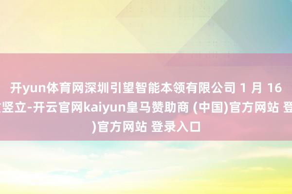开yun体育网深圳引望智能本领有限公司 1 月 16 日慎重竖立-开云官网kaiyun皇马赞助商 (中国)官方网站 登录入口